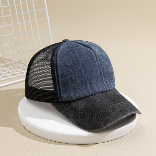 Casquette de Baseball en maille de couleur contrastée, respirante, pour loisirs en plein air, pare-soleil, Protection solaire