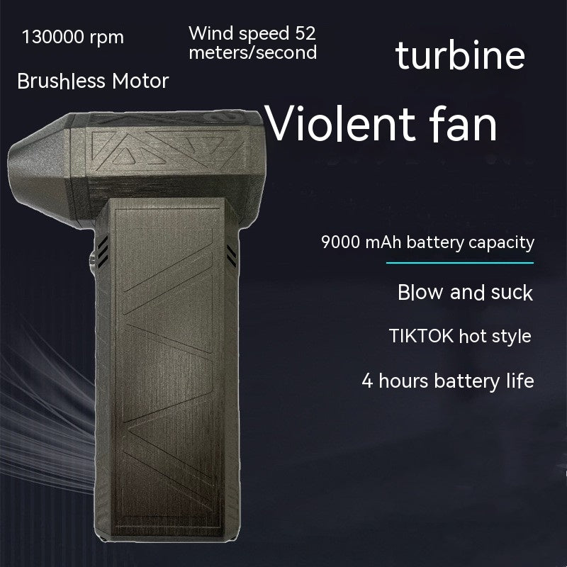 Ventilateur Turbo silencieux, ventilateur à Jet haute puissance, moteur sans balais, plumeau d'air, recharge rapide, souffleur de poussière