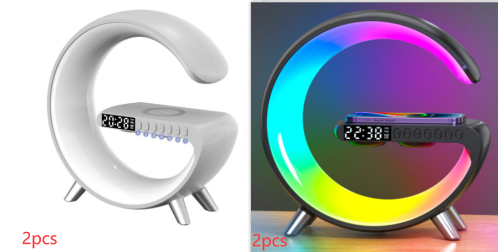 New Intelligent G Shaped LED Lamp Bluetooth Speake Wireless Charger