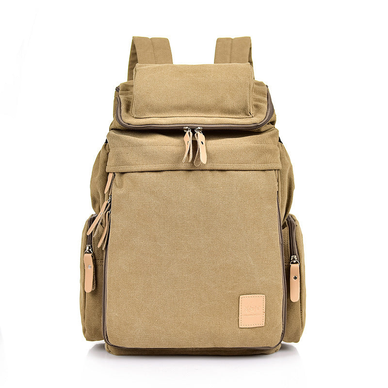 Retro Men And Women Outdoor Canvas Bag Travel Backpack Bag Fashion Shoulder Bag