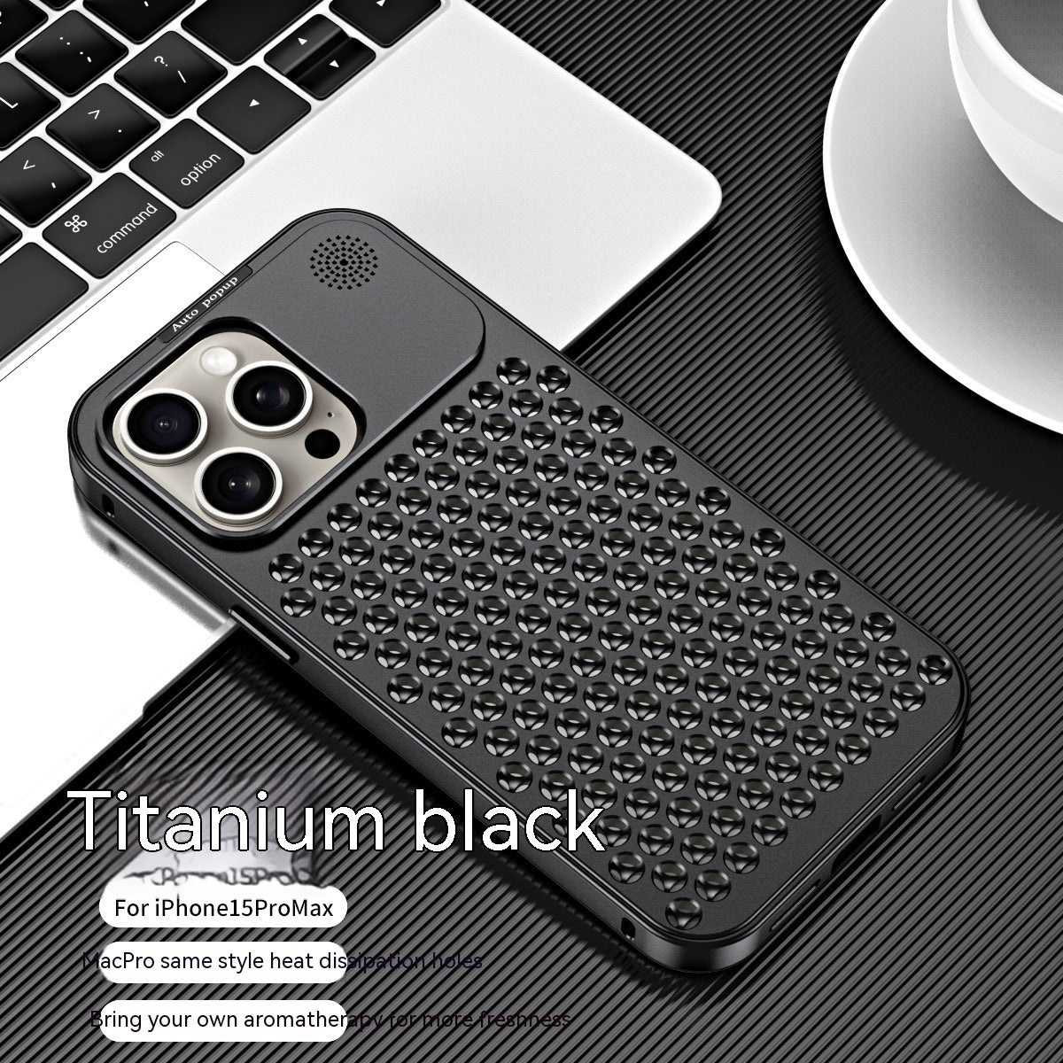 Aluminum Alloy Spring Fastener King Aromatherapy Phone Case