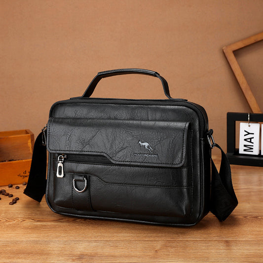 Horizontal Men's Handbag Shoulder Bag