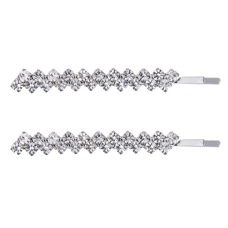 Diamond Claw Chain Hair Clip Bar Shaped Clip Wedding Hairware