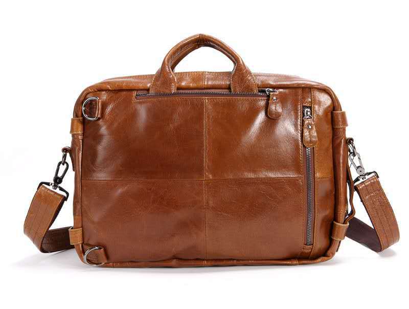 Men's Multi-functional First-layer Leather Bag