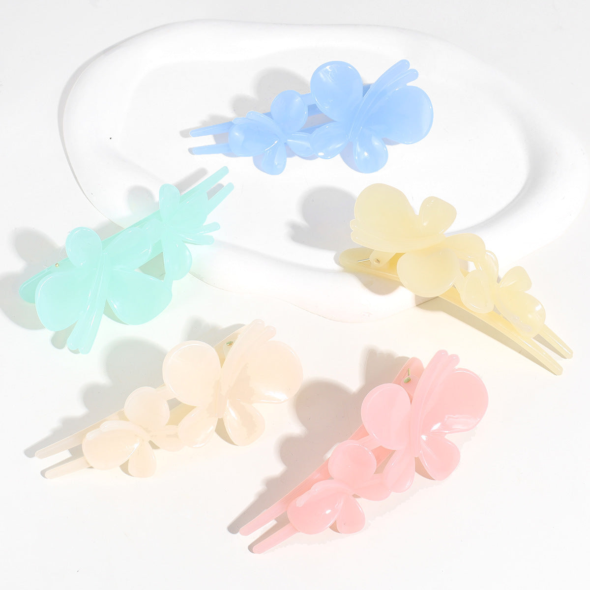 Feel Butterfly Clip Matte Texture After Barrettes