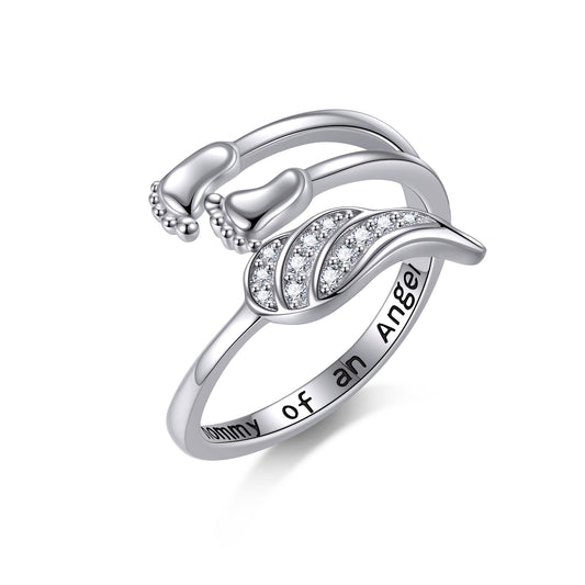 Cadeau de fausse couche pour les mères Bague de fausse couche en argent sterling