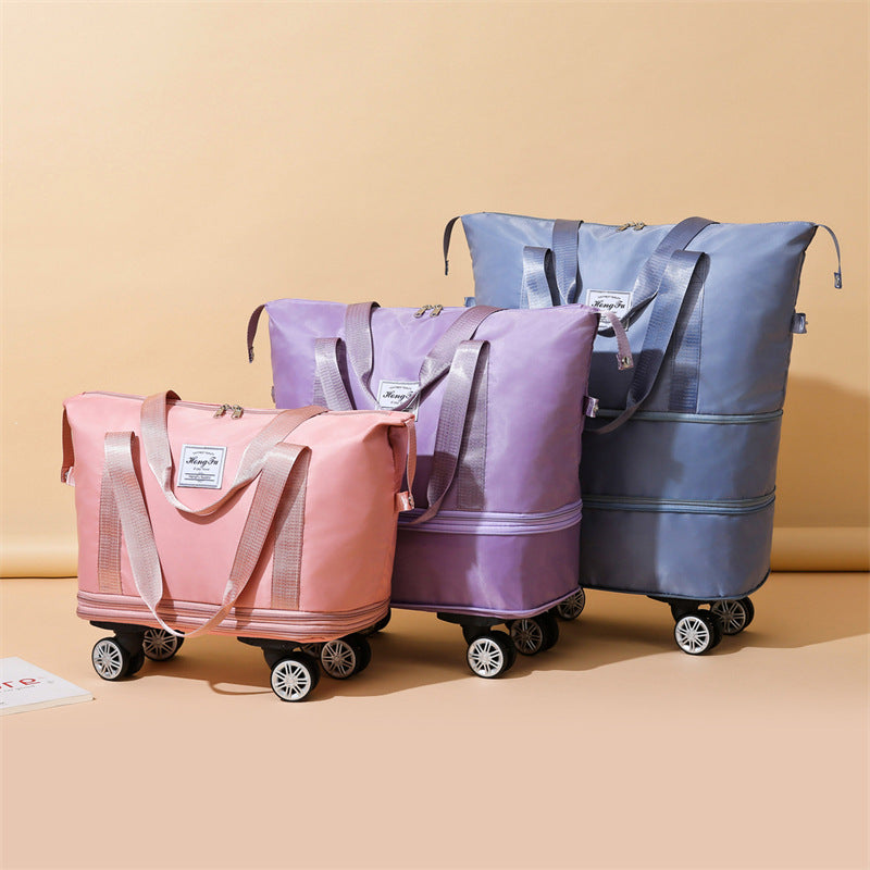 Universal Wheel Travel Bag With Double-layer Dry And Wet Separation