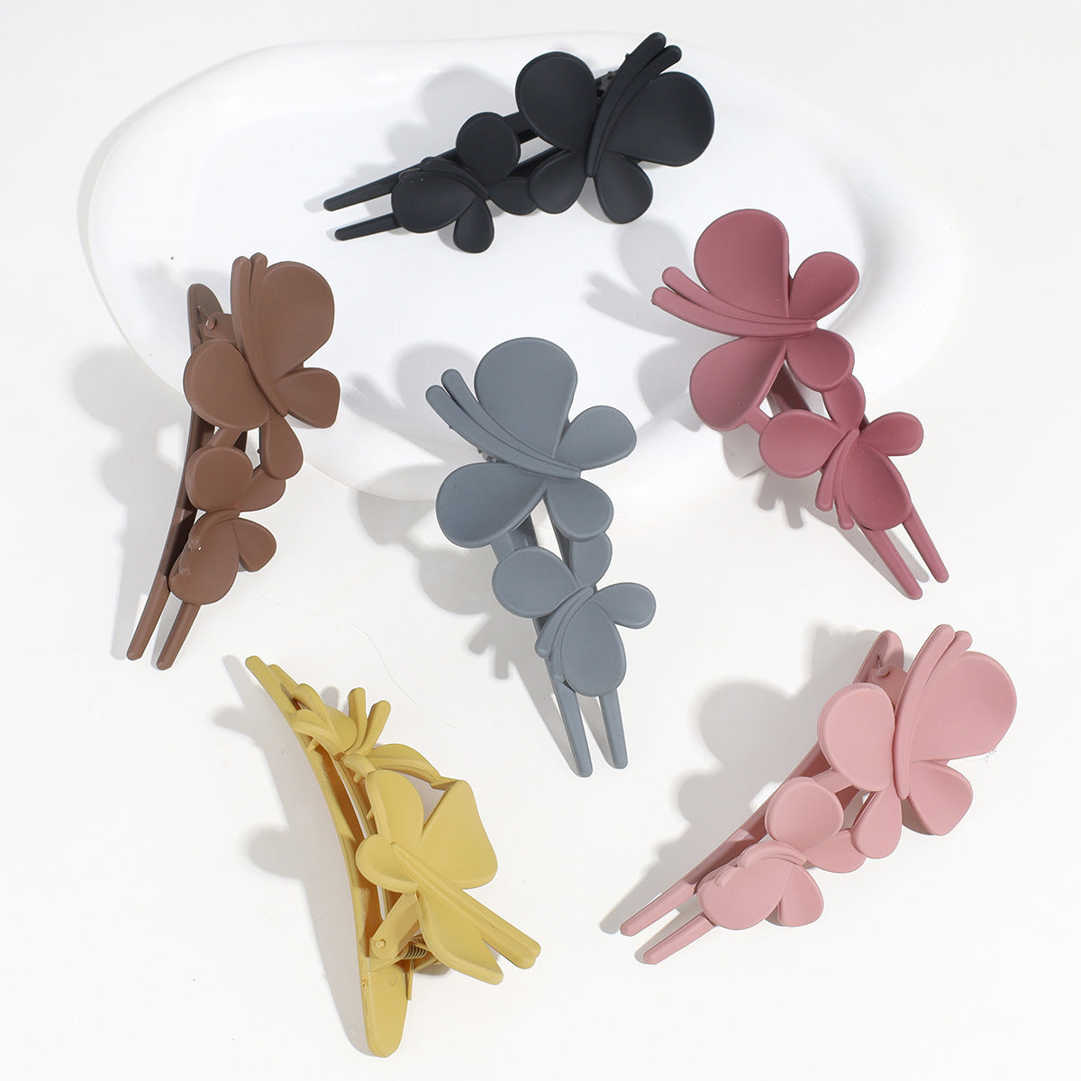 Feel Butterfly Clip Matte Texture After Barrettes