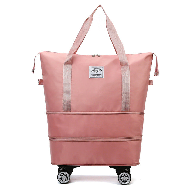 Universal Wheel Travel Bag With Double-layer Dry And Wet Separation