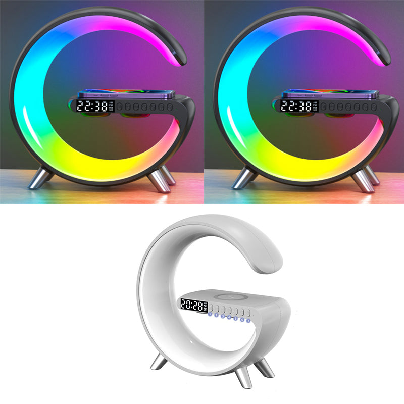 New Intelligent G Shaped LED Lamp Bluetooth Speake Wireless Charger