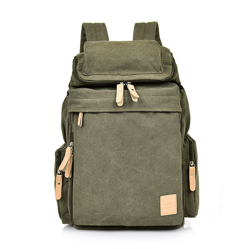 Retro Men And Women Outdoor Canvas Bag Travel Backpack Bag Fashion Shoulder Bag